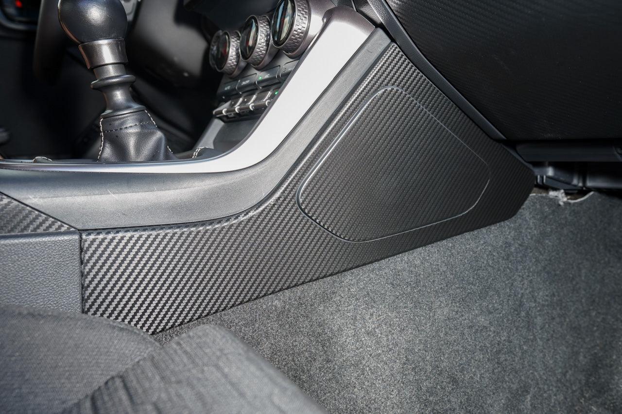 Center Console Side Trim Protector 3D Carbon Overlays - 2022 BRZ / GR86 - 22BRZGRCNTCNSLPT-3DBL-22BRZGRCNTCNSLPT-3DBR-  DRIVEN - 3