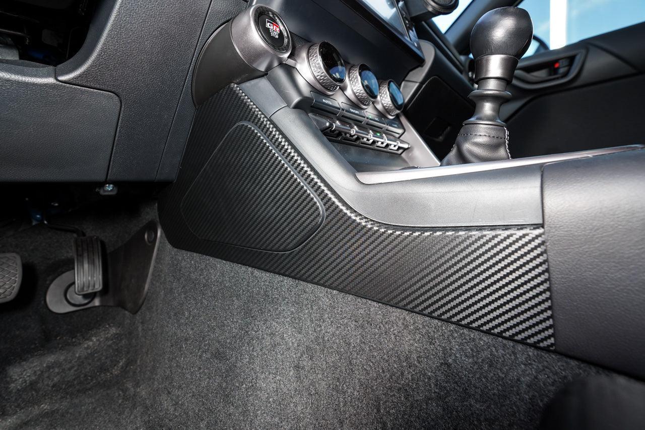 Center Console Side Trim Protector 3D Carbon Overlays - 2022 BRZ / GR86 - 22BRZGRCNTCNSLPT-3DBL-22BRZGRCNTCNSLPT-3DBR-  DRIVEN - 5