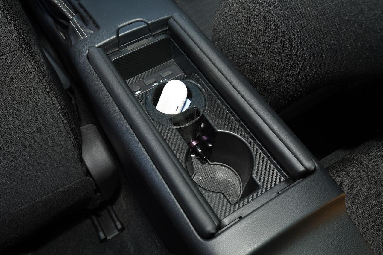Center Cupholder 3D Carbon Overlays - 2022+ BRZ / GR86 MT Only - 22BRZCUPHOLDR-3DB-  DRIVEN - 2
