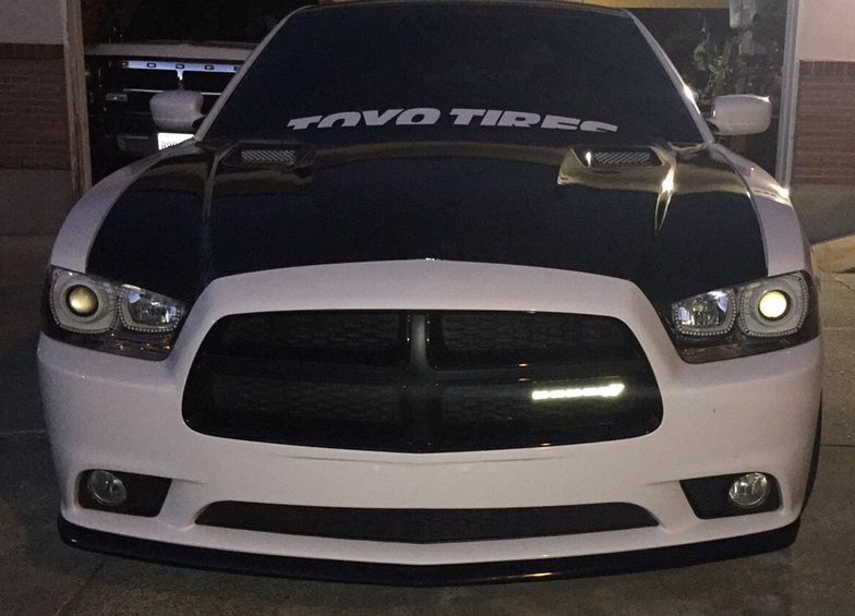 DODGE Grille Emblem Overlay Decal -  2013-2023 Charger - Charger:Dodge-G-01-Charger:Dodge-G-02-  DRIVEN - 9