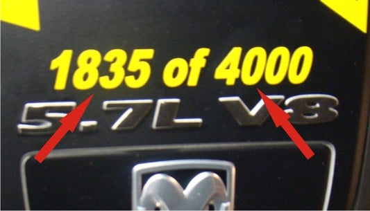 Limited Edition Numbering - Dodge Charger - SKU00151-01-SKU00151-03-SKU00151-02-SKU00151-04-SKU00151-05-  DRIVEN - 1
