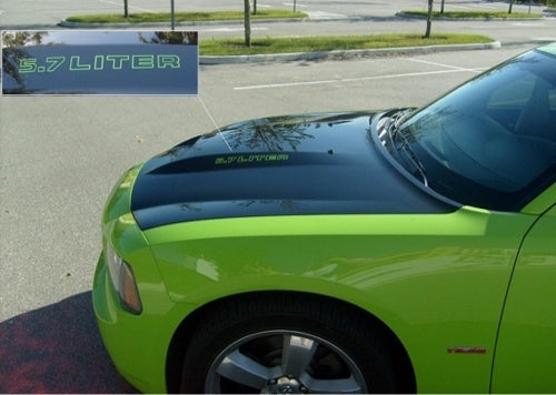 Cowl Hood Decals - Dodge Charger 5.7 6.1 6.4 - sku-42612749893819-sku-42612749926587-sku-42612749959355-sku-42612750090427-sku-42612750123195-  DRIVEN - 7