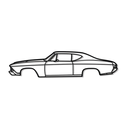 1968 Chevelle SS Metal Car Wall Art - MT0108 - MT0108B49L-  DRIVEN - 8