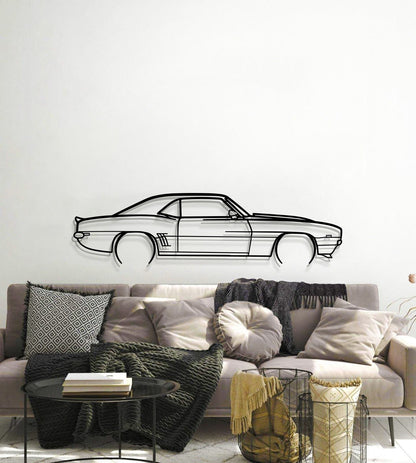 1969 Camaro Detailed Metal Car Wall Art - MT0116 - MT0116B49L-  DRIVEN - 6