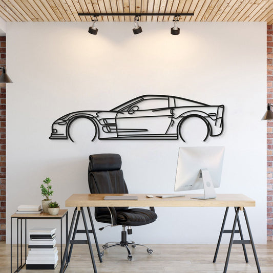 Corvette C6 ZR1 Detailed Metal Car Wall Art - MT0918 - MT0918B49L-MT0918B69L-MT0918B80L-MT0918B99L-MT0918B120L-  DRIVEN - 1