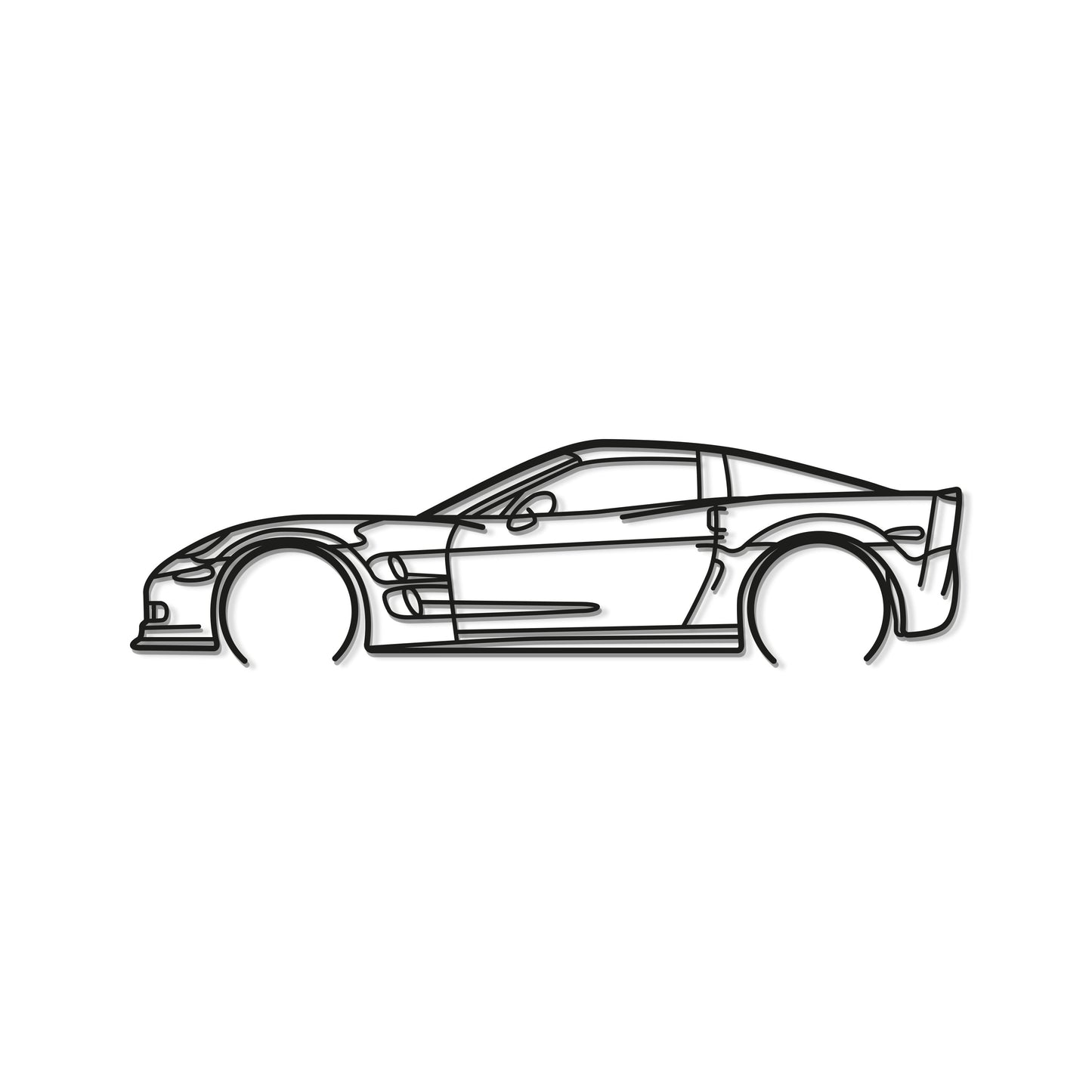 Corvette C6 ZR1 Detailed Metal Car Wall Art - MT0918 - MT0918B49L-MT0918B69L-MT0918B80L-MT0918B99L-MT0918B120L-  DRIVEN - 8