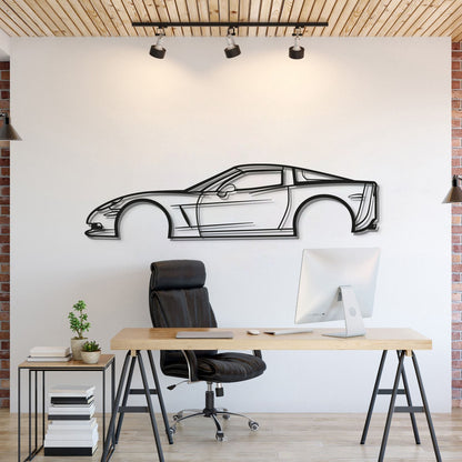 2007 Corvette Z06 Metal Car Wall Art - MT0342 - MT0342B49L-MT0342B69L-MT0342B80L-MT0342B99L-MT0342B120L-  DRIVEN - 1