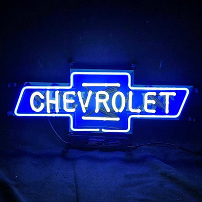 Chevrolet Font Classic Bowtie Logo Neon Signs - CN023-  DRIVEN - 2