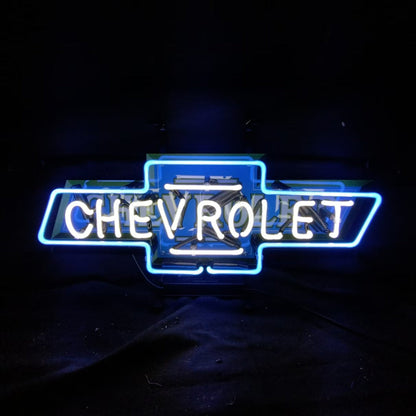 Chevrolet Font Classic Bowtie Logo Neon Signs - CN023-  DRIVEN - 3