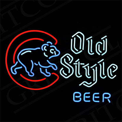 Chicago Cubs Old Style Beer Neon Signs Light - MEXC020-  DRIVEN - 3