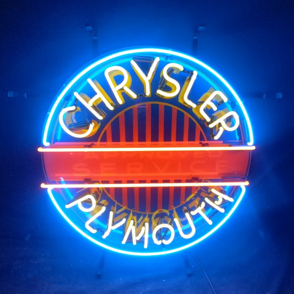 Chrysler Plymouth Auto Car Logo Neon Signs - CN016-  DRIVEN - 1
