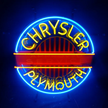 Chrysler Plymouth Auto Car Logo Neon Signs - CN016-  DRIVEN - 2