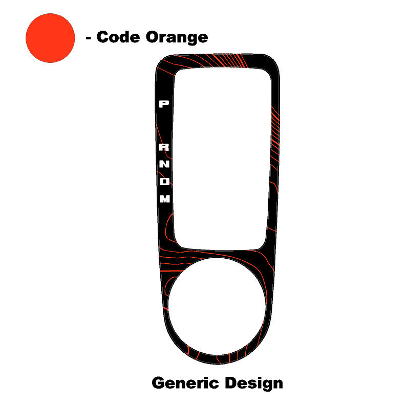 Topo Automatic Shifter Overlay (Printed Series) - 2021+ Bronco Automatic - 21BRNATTRIM-TPAMBL-21BRNATTRIM-TPA51L-21BRNATTRIM-TPAZL-21BRNATTRIM-TPCGL-21BRNATTRIM-TPCBNL-  DRIVEN - 12