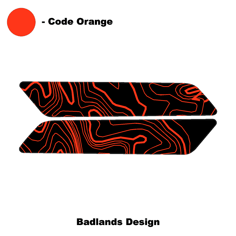 Topo Interior Rear Door Grab Handle Overlay Kit (Printed Series) - 2021+ Bronco 4 Door - 21BRNGRAB4RDR-TPAMBL-21BRNGRAB4RDR-TPA51L-21BRNGRAB4RDR-TPAZL-21BRNGRAB4RDR-TPCGL-21BRNGRAB4RDR-TPCBNL-  DRIVEN - 29