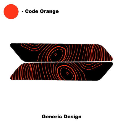 Topo Interior Front Door Grab Handle Overlay Kit (Printed + Laser Series) - 2021+ Bronco - 21BRNGRABFRDR-TPAMBL-21BRNGRABFRDR-TPA51L-21BRNGRABFRDR-TPAZL-21BRNGRABFRDR-TPCGL-21BRNGRABFRDR-TPCBNL-  DRIVEN - 16