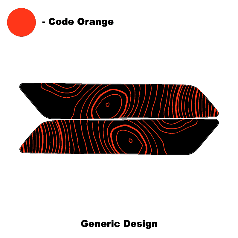 Topo Interior Rear Door Grab Handle Overlay Kit (Printed Series) - 2021+ Bronco 4 Door - 21BRNGRAB4RDR-TPAMBL-21BRNGRAB4RDR-TPA51L-21BRNGRAB4RDR-TPAZL-21BRNGRAB4RDR-TPCGL-21BRNGRAB4RDR-TPCBNL-  DRIVEN - 10