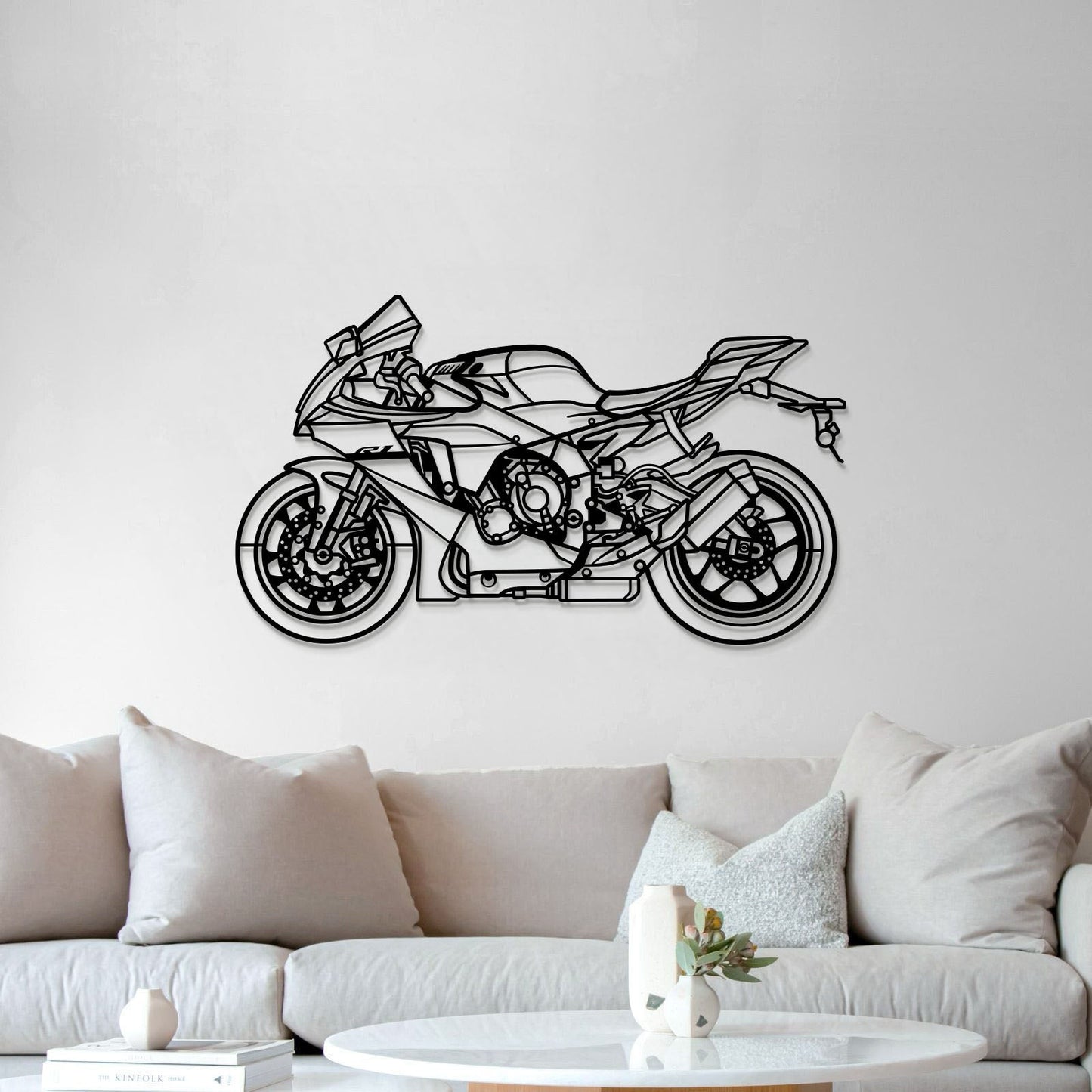 2024 YZF-R1 Metal Motorcycle Wall Art - MT1424 - MT1424B69L-MT1424B80L-MT1424B99L-MT1424B115L-MT1424B140L-  DRIVEN - 5