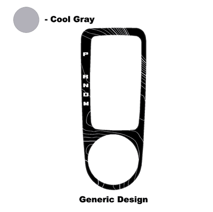 Topo Automatic Shifter Overlay (Printed Series) - 2021+ Bronco Automatic - 21BRNATTRIM-TPAMBL-21BRNATTRIM-TPA51L-21BRNATTRIM-TPAZL-21BRNATTRIM-TPCGL-21BRNATTRIM-TPCBNL-  DRIVEN - 23