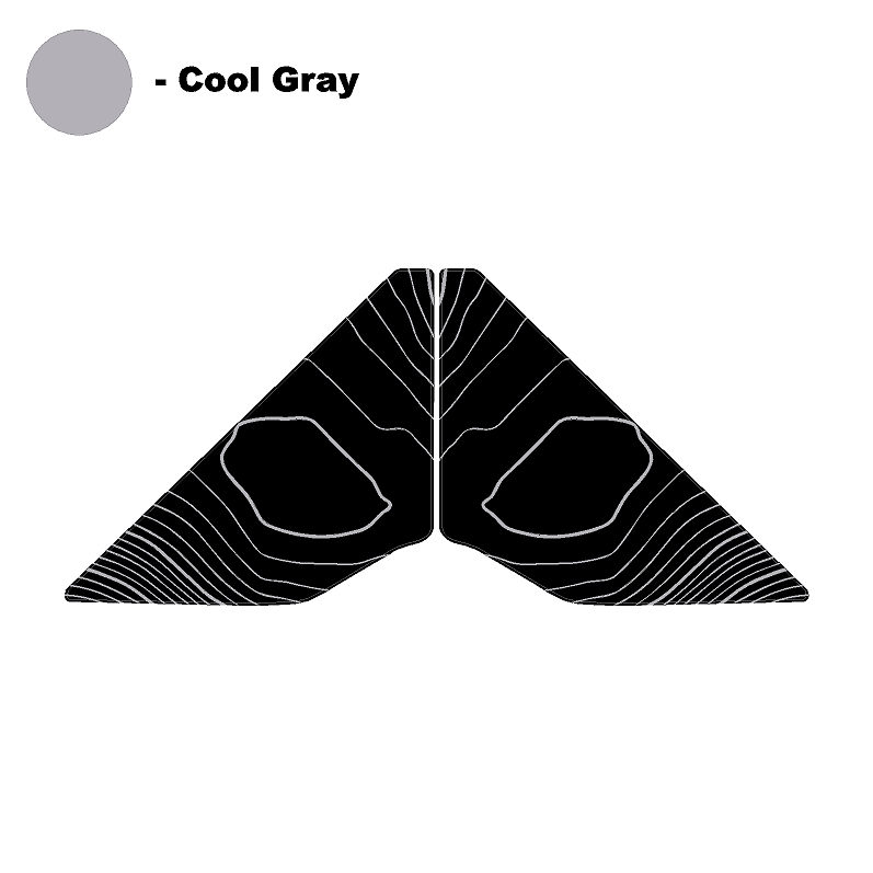 Topo Front Window Triangle Overlay (Printed Series) - 2021+ Bronco 4 Door - 21BRNDFTRIPT-TPAMBL-21BRNDFTRIPT-TPA51L-21BRNDFTRIPT-TPAZL-21BRNDFTRIPT-TPCGL-21BRNDFTRIPT-TPCBNL-  DRIVEN - 21