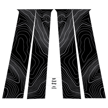 Topographic B Pillar Overlays - 2024+ Tacoma Double Cab / 2025+ 4Runner - 24TACOBPILLAR-ARG-24TACOBPILLAR-CBNG-24TACOBPILLAR-CG-24TACOBPILLAR-DS-24TACOBPILLAR-RR-  DRIVEN - 15