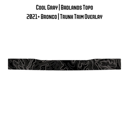 Topo Trunk Trim Overlay / Protector - 2021+ Bronco