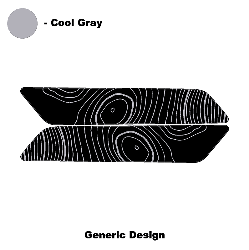 Topo Interior Rear Door Grab Handle Overlay Kit (Printed Series) - 2021+ Bronco 4 Door - 21BRNGRAB4RDR-TPAMBL-21BRNGRAB4RDR-TPA51L-21BRNGRAB4RDR-TPAZL-21BRNGRAB4RDR-TPCGL-21BRNGRAB4RDR-TPCBNL-  DRIVEN - 21