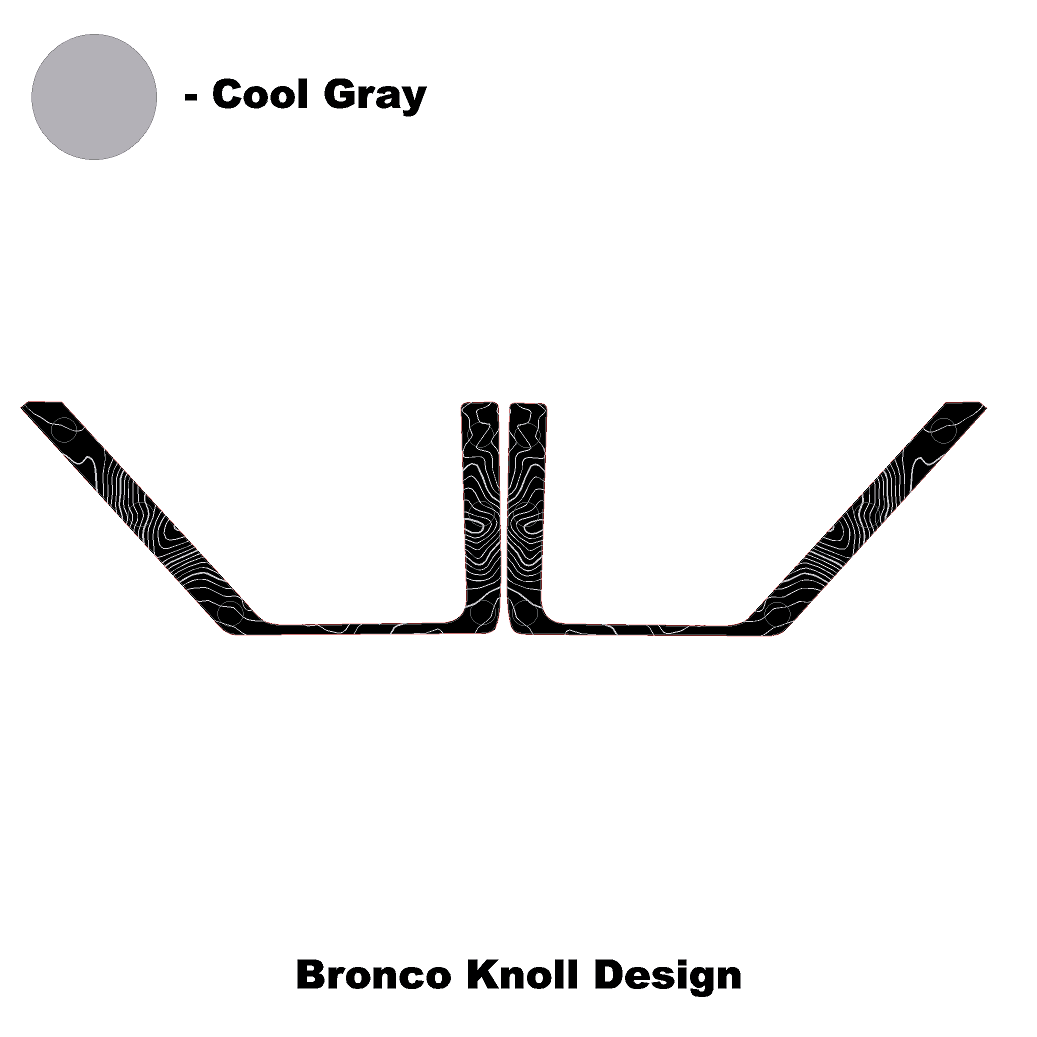 Topo Rear Door Net Trim Overlay Kit (Printed Series) - 2021+ Bronco