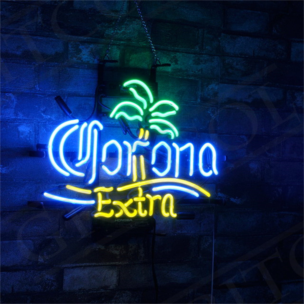 Corona Extra Beer Palm Tree Neon Signs - ME705-  DRIVEN - 3
