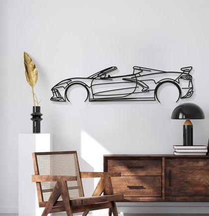 Corvette C8 Detailed Metal Car Wall Art - MT0922 - MT0922B49L-  DRIVEN - 7