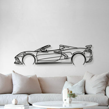 Corvette C8 Detailed Metal Car Wall Art - MT0922 - MT0922B49L-  DRIVEN - 9