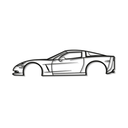 2007 Corvette Z06 Metal Car Wall Art - MT0342 - MT0342B49L-MT0342B69L-MT0342B80L-MT0342B99L-MT0342B120L-  DRIVEN - 8