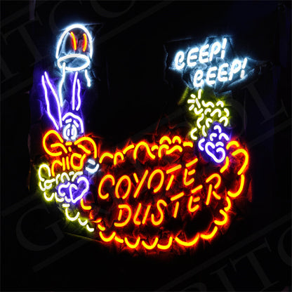 Coyote Duster Beep Beep Neon Signs - MA025-  DRIVEN - 1