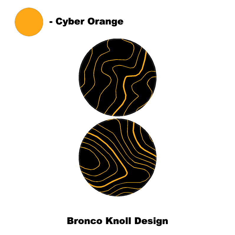 1966 Topographic Shifter Plate (Printed Series + Acrylic) - 2021+ Bronco