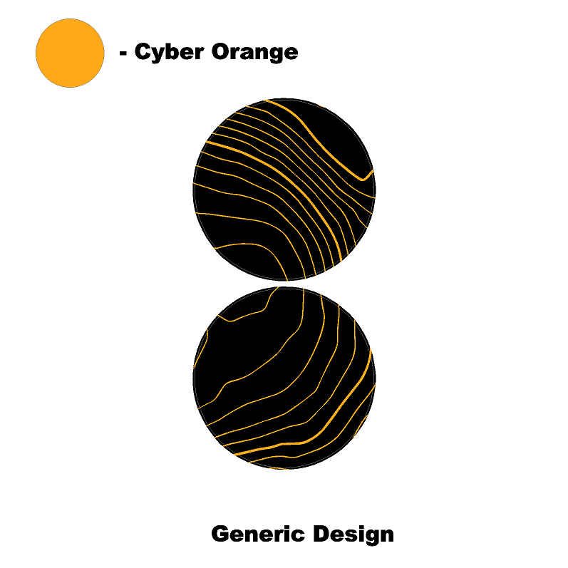 Topo Cup Holder Inserts (Printed Series + Acrylic) - 2021+ Bronco - 21BRNCPHLDRINS-TPAMBL-21BRNCPHLDRINS-TPA51L-21BRNCPHLDRINS-TPAZL-21BRNCPHLDRINS-TPCGL-21BRNCPHLDRINS-TPCBNL-  DRIVEN - 18