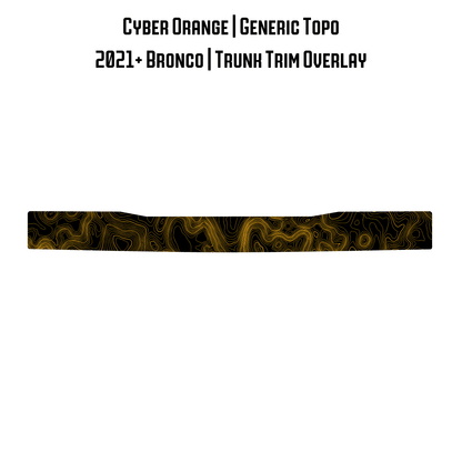 Topo Trunk Trim Overlay / Protector - 2021+ Bronco - 21BRNTRNKTRIM-TPAMBL-21BRNTRNKTRIM-TPA51L-21BRNTRNKTRIM-TPAZL-21BRNTRNKTRIM-TPCGL-21BRNTRNKTRIM-TPCBNL-  DRIVEN - 14
