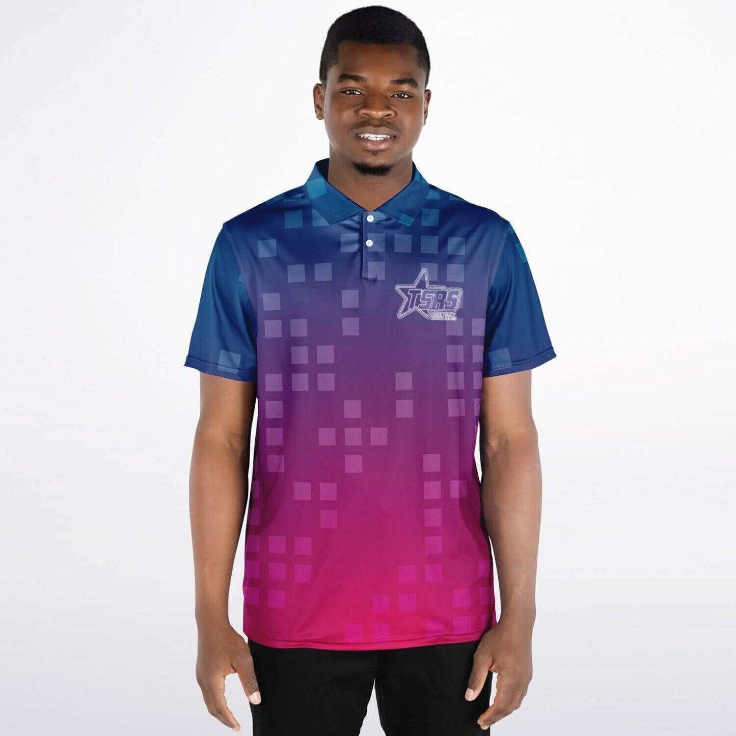 DRIVEN | TSRS '24 | Polo - Adult - Male - Pink/Blue - UPF 50+