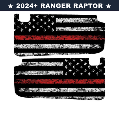 Freedom Series Sun Visor Overlays (Printed Series) - 2024+ Ranger Raptor (with Homelink) - 24RGRVISORFULLFREE-RWBHL-24RGRVISORFULLFREE-BWHL-24RGRVISORFULLFREE-TBLHL-24RGRVISORFULLFREE-TRLHL-24RGRVISORFULLFREE-TGLHL-  DRIVEN - 14