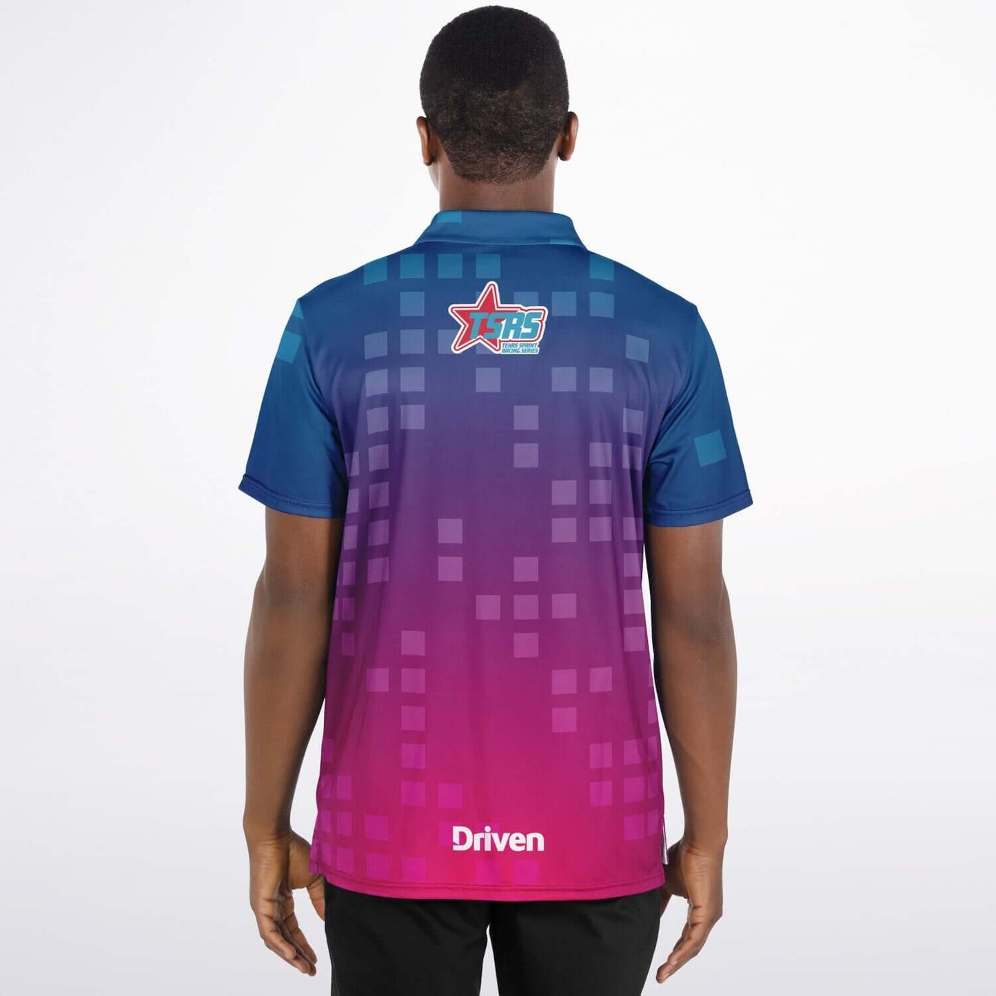 DRIVEN | TSRS '24 | Polo - Adult - Male - Pink/Blue - UPF 50+