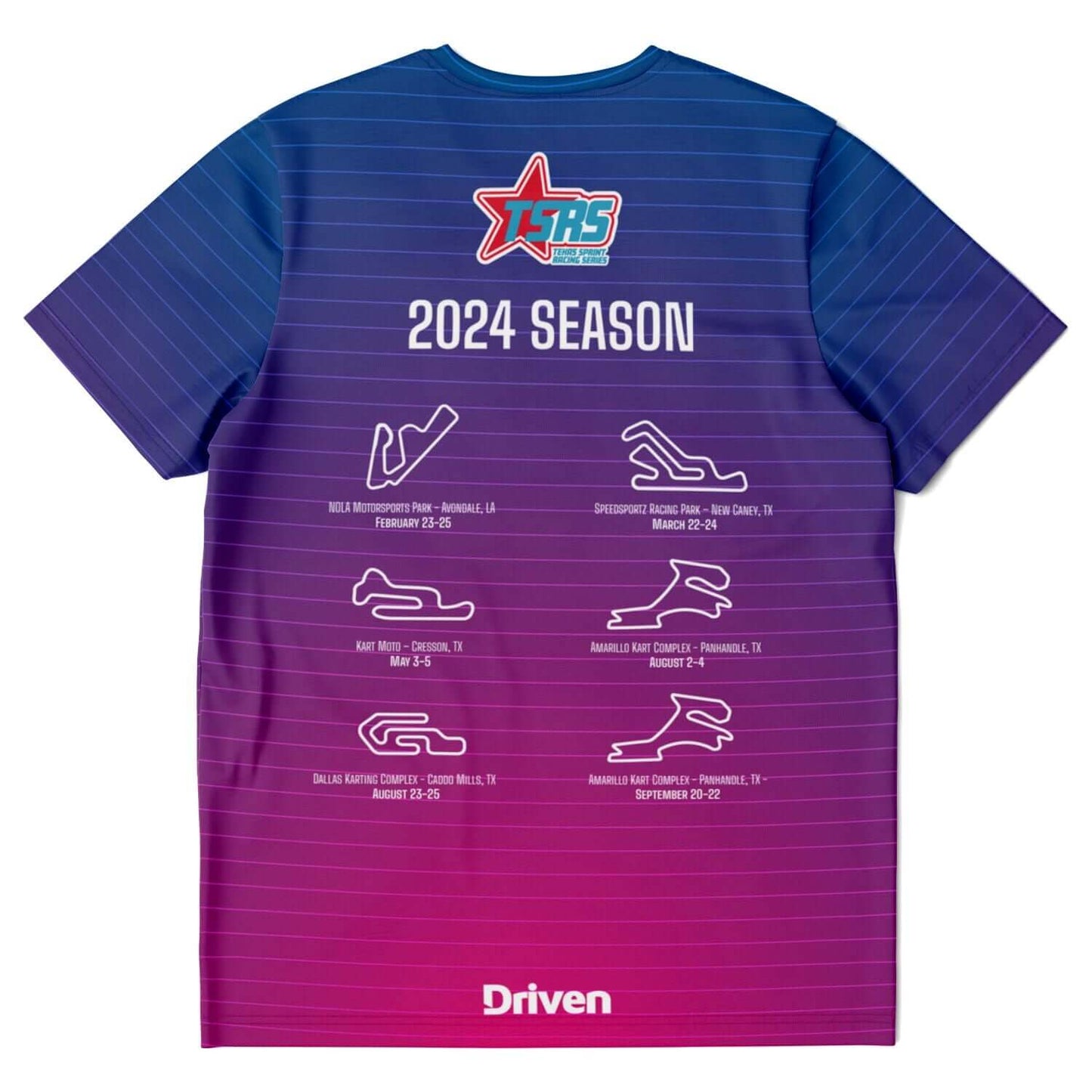 DRIVEN | TSRS '24 | T-Shirt - Adult - Unisex - Pink/Blue - | DRIVEN | - SBT-556879-XS-SBT-556879-S-SBT-556879-M-SBT-556879-L-SBT-556879-XL-SBT-556879-2XL-SBT-556879-3XL-SBT-556879-4XL