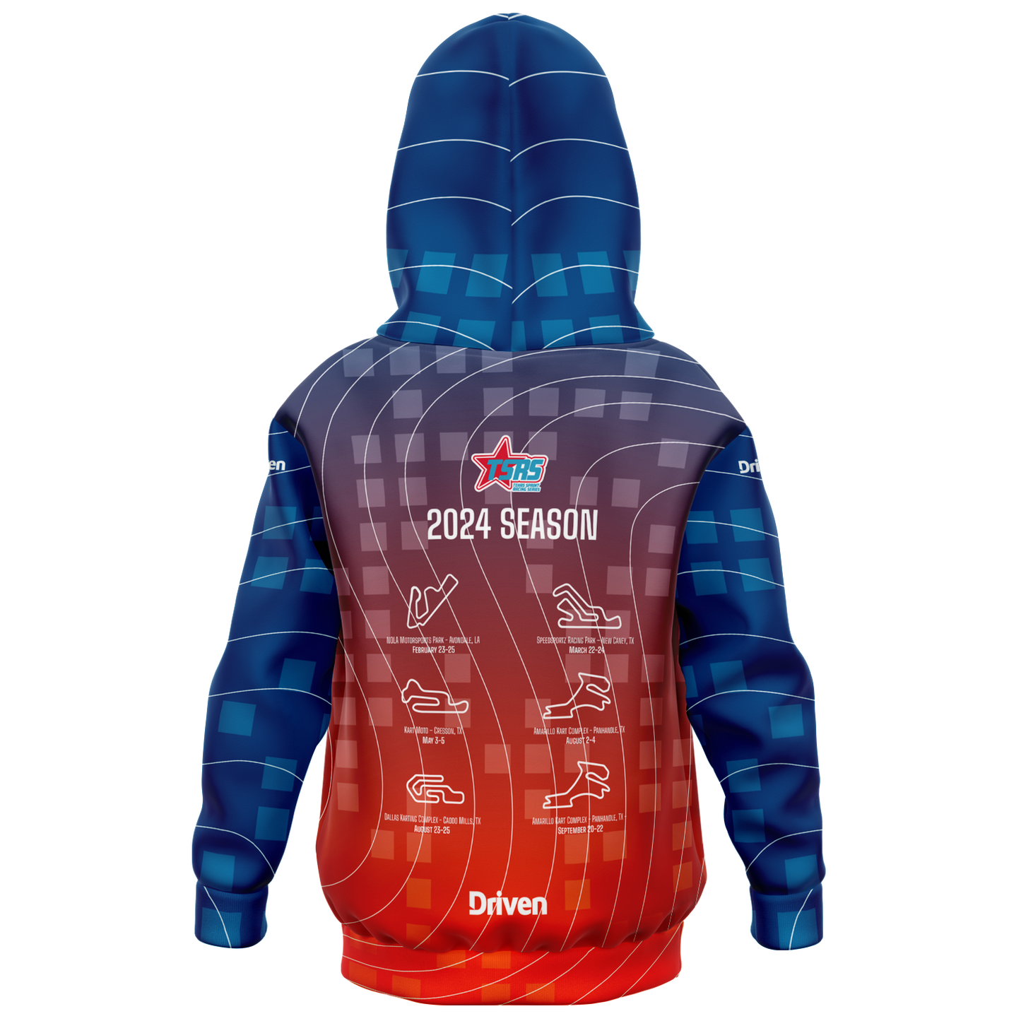 DRIVEN | TSRS '24 | Hoodie - Child - Red/Blue - | DRIVEN | - SBKHDA-556869-XXS-SBKHDA-556869-XS-SBKHDA-556869-S-SBKHDA-556869-M-SBKHDA-556869-L-SBKHDA-556869-XL