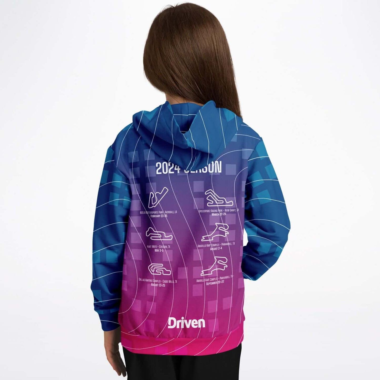 DRIVEN | TSRS '24 | Hoodie - Child - Pink/Blue