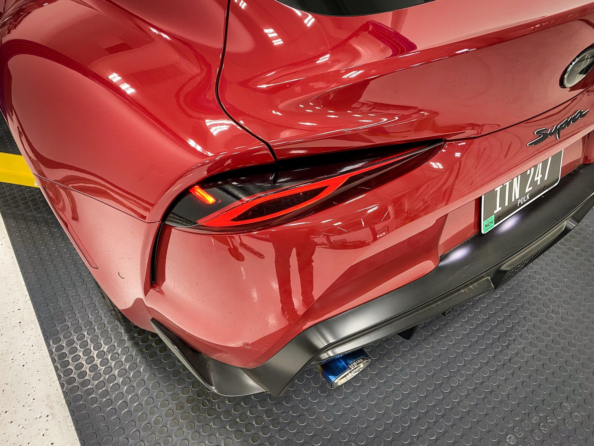 Dark Smoke Tail Light Overlays (Top) - 2020+ Supra - A90TLTOPTNTDS-  DRIVEN - 3