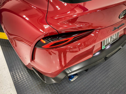 Dark Smoke Tail Light Overlays (Top) - 2020+ Supra - A90TLTOPTNTDS-  DRIVEN - 3