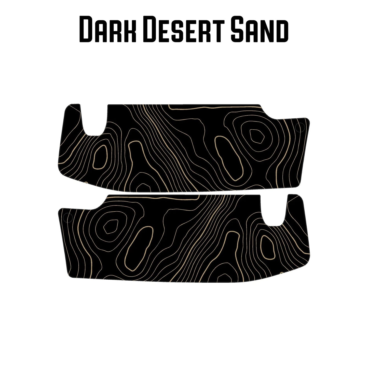 Topographic Map Sun Visor Overlays - 2018+ Jeep Wrangler JL / Jeep Gladiator JT - JLVISORFULLTP-RRNHL-JLVISORFULLTP-RRHL-JLVISORFULLTP-DDSNHL-JLVISORFULLTP-DDSHL-JLVISORFULLTP-SBNHL-  DRIVEN - 15