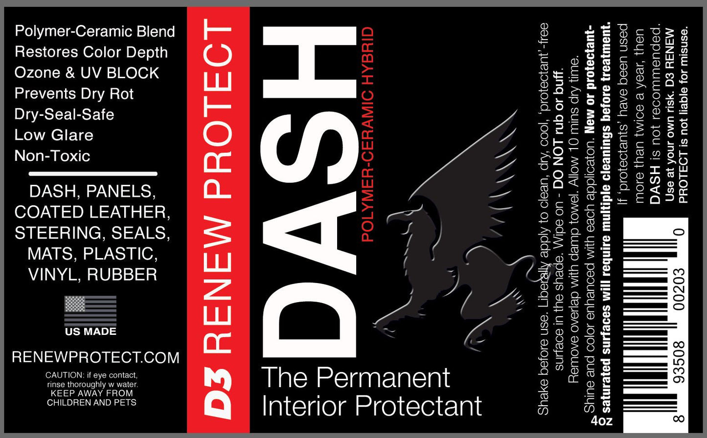 D3 RENEW PROTECT | DASH Protectant | Interior UV Shield | Ceramic Hybrid - DASH 4-DASH 16-  DRIVEN - 7