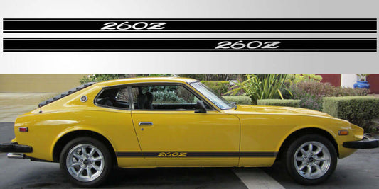 Datsun 260 Z Triple Stripe Vinyl Decal - sku-50952447819908-sku-50952447852676-sku-50952447885444-sku-50952447918212-sku-50952447950980-  DRIVEN - 1