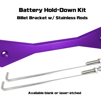 ZSPEC Battery Hold Down/Bracket, Billet Bracket w/ Stainless Hardware - ZSD-371400-ZSD-371417-ZSD-371424-ZSD-371431-ZSD-371448-  DRIVEN - 6