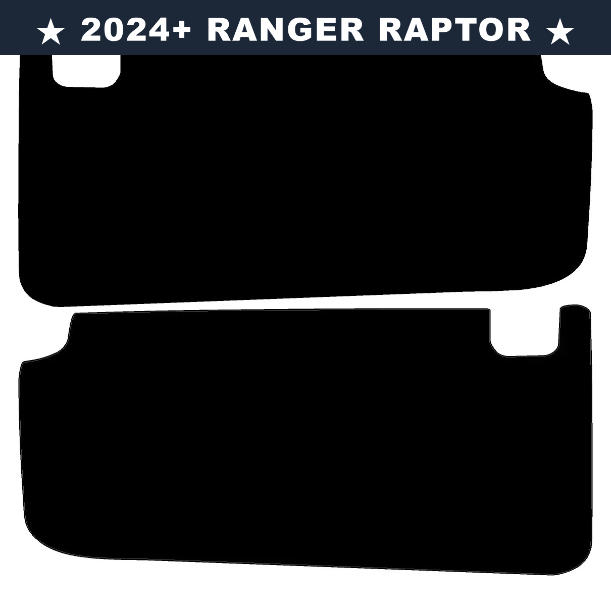 Freedom Series Sun Visor Overlays (Printed Series) - 2024+ Ranger Raptor (with Homelink) - 24RGRVISORFULLFREE-RWBHL-24RGRVISORFULLFREE-BWHL-24RGRVISORFULLFREE-TBLHL-24RGRVISORFULLFREE-TRLHL-24RGRVISORFULLFREE-TGLHL-  DRIVEN - 16