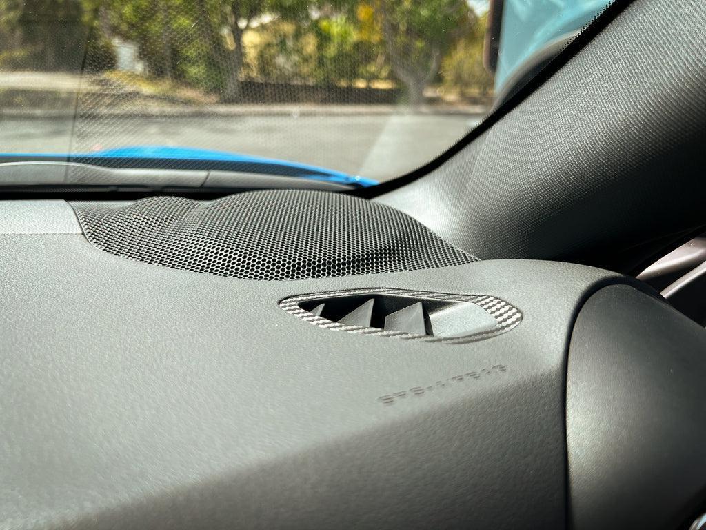 Defroster Vent 3D Carbon Overlays - 2022 BRZ / GR86 - 22BRZDEFROSTER-3DB-  DRIVEN - 1