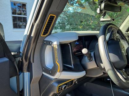 Defroster Vent Outline - 2021+ Bronco - 21BRONCODEFOL-BO-21BRONCODEFOL-BG-21BRONCODEFOL-RD-21BRONCODEFOL-WH-21BRONCODEFOL-BL-  DRIVEN - 2